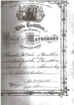 Sarah Jane Bower and Alexander Mort Marriage Certificate