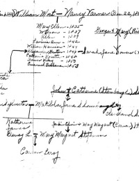 Hand Drawn Family Tree 3 of 3 by Mary M Mort