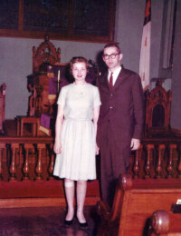 Wedding Photo - Elkton MD Methodist Church - 8 Dec 1961