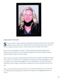 Diane Obituary Page 1